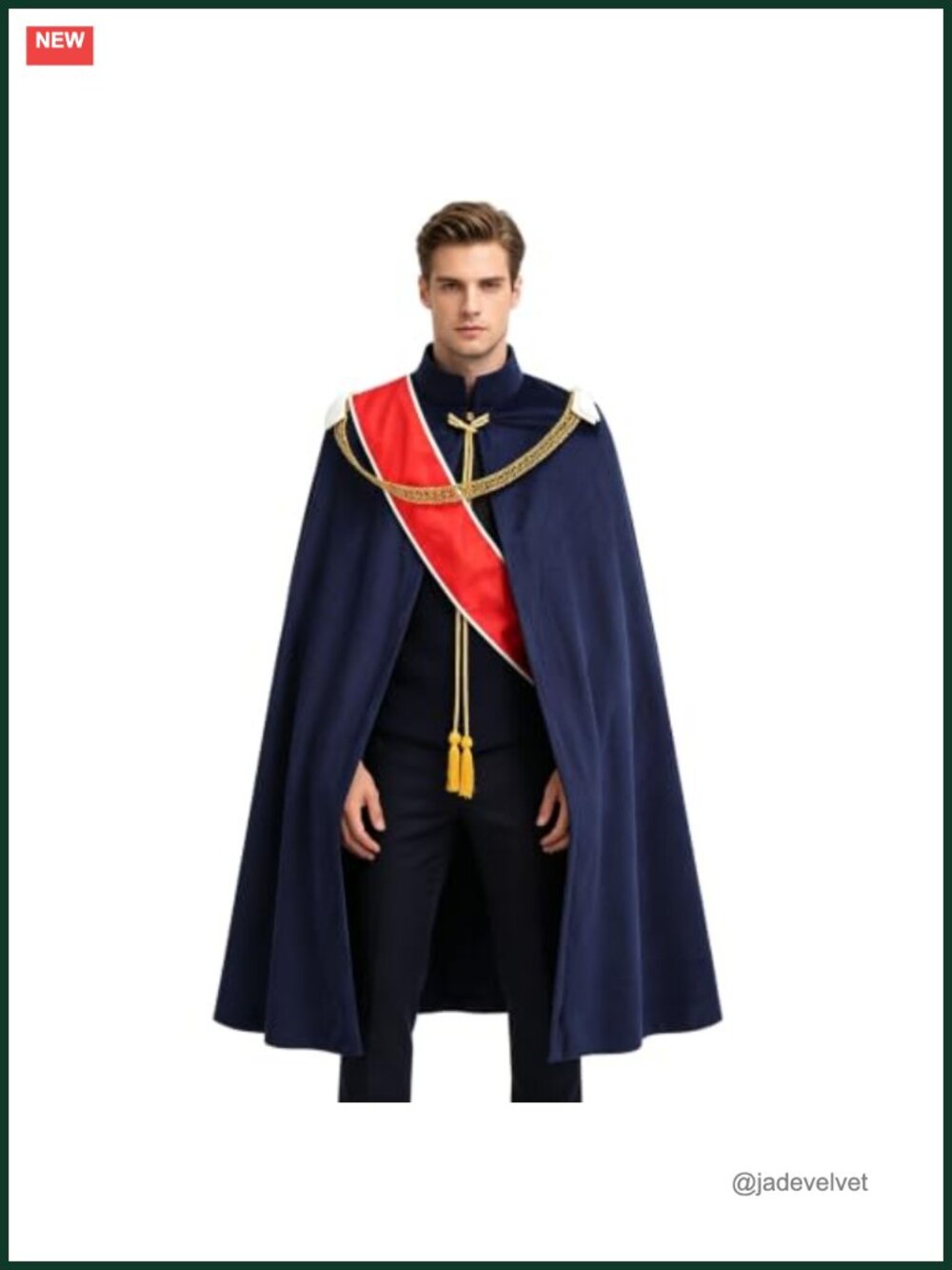 Unisex King Robe Cape Costume LARP Renaissance Fair Halloween